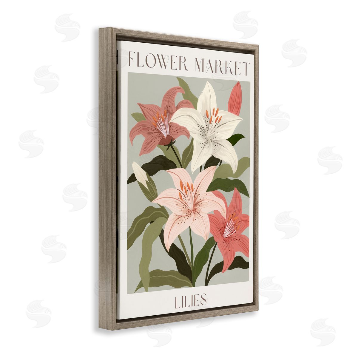 Courtney Haley Flower Market Lilies Canvas Wall Art Print