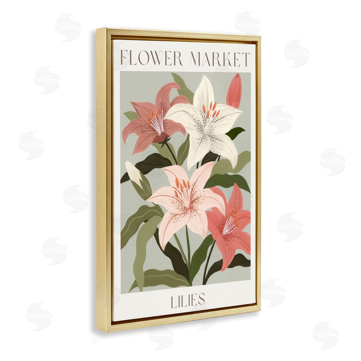 Courtney Haley Flower Market Lilies Canvas Wall Art Print