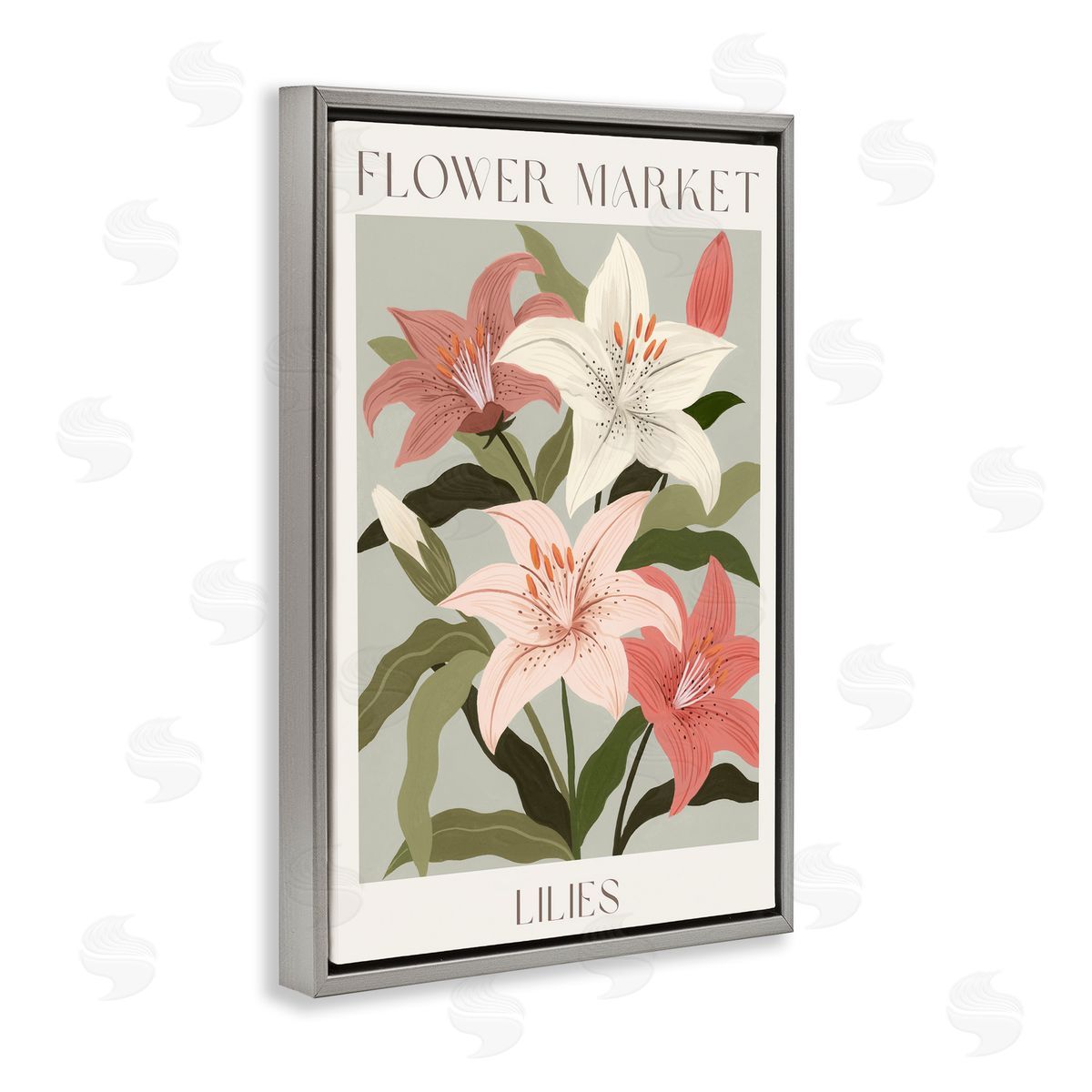 Courtney Haley Flower Market Lilies Canvas Wall Art Print