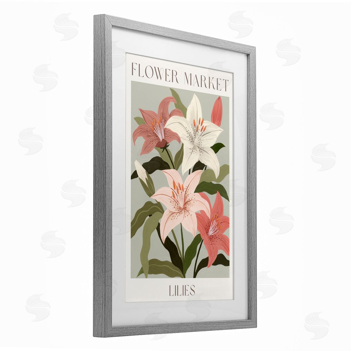 Courtney Haley Flower Market Lilies Canvas Wall Art Print