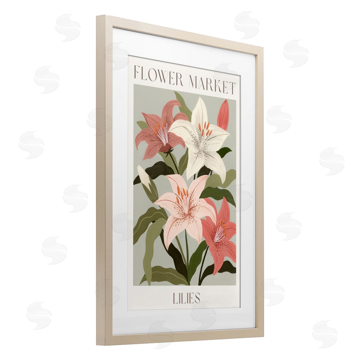 Courtney Haley Flower Market Lilies Canvas Wall Art Print