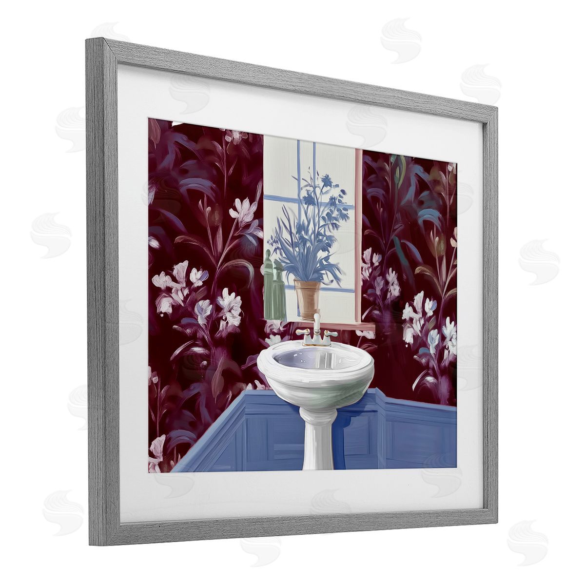 Annabelle Hall Bathroom Salon Sink Canvas Wall Art Print