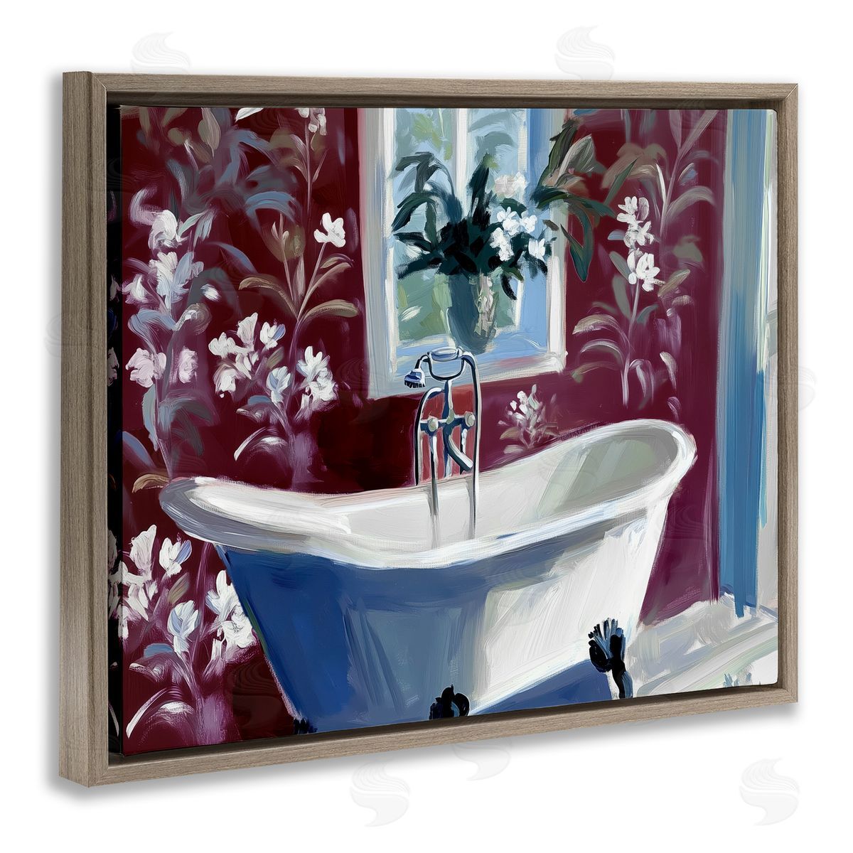 Annabelle Hall Bathroom Salon Tub Canvas Wall Art Print