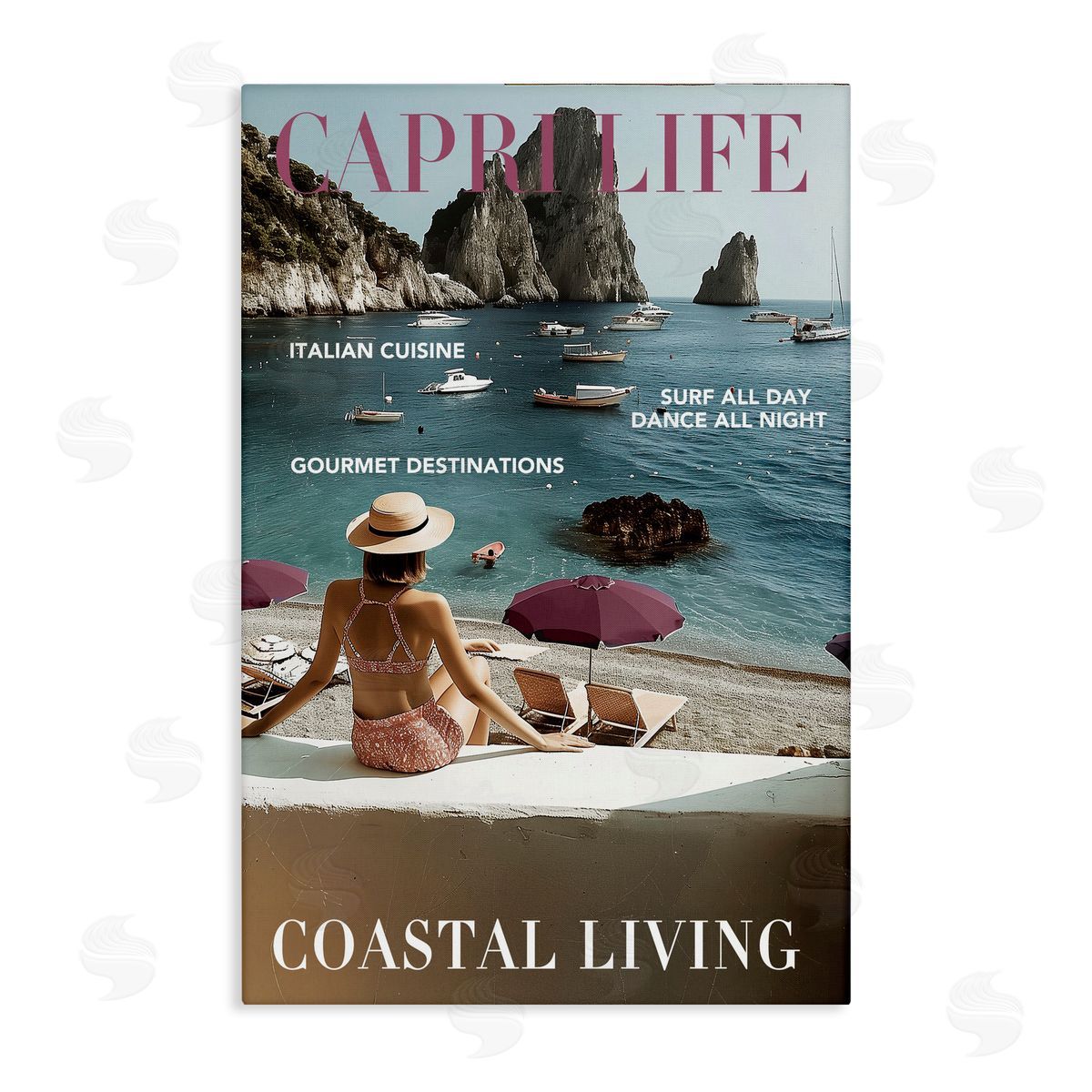 Annabelle Hall Capri Life Travel Canvas Wall Art Print
