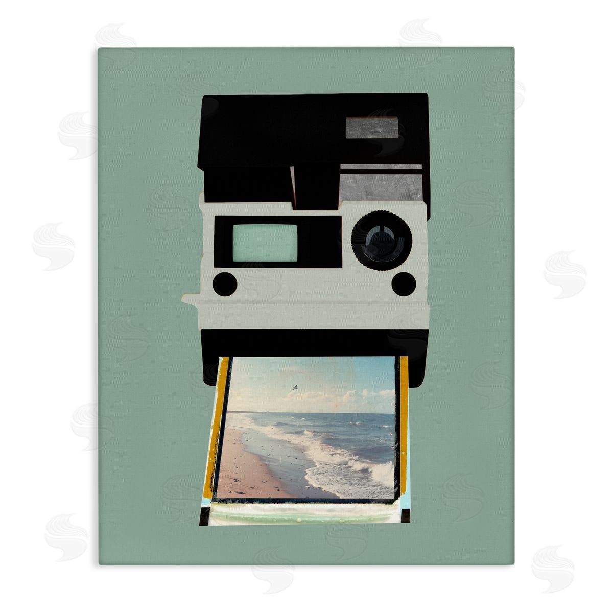 Annabelle Hall Beach Trip Vintage Camera Canvas Wall Art Print