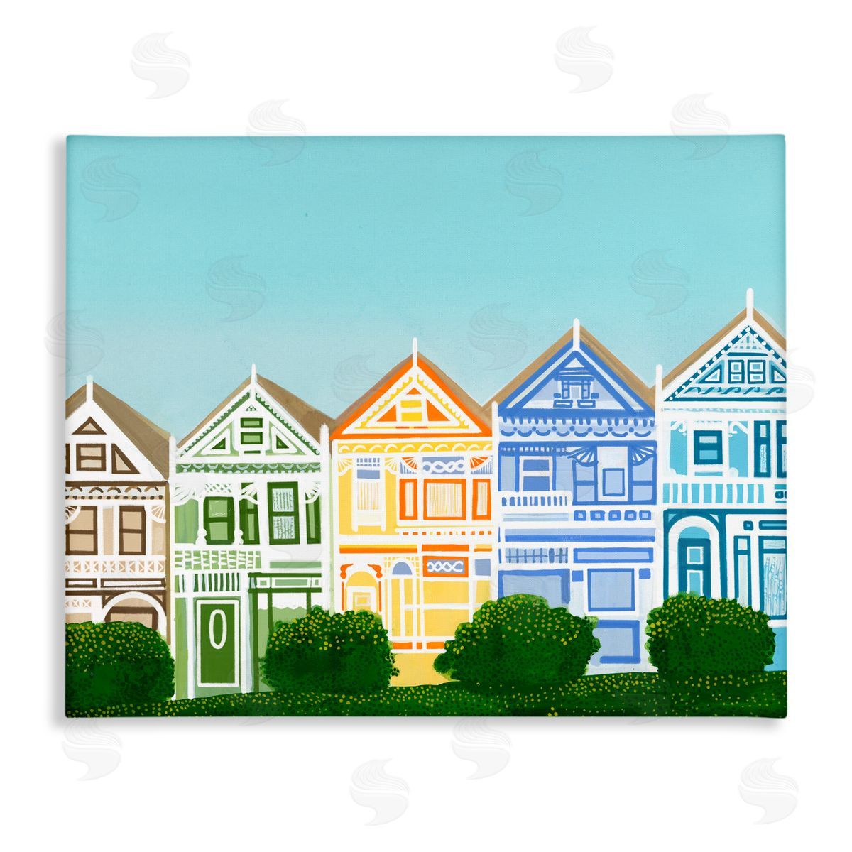 stupell industries Evelyn Coleman | Painted Ladies Houses