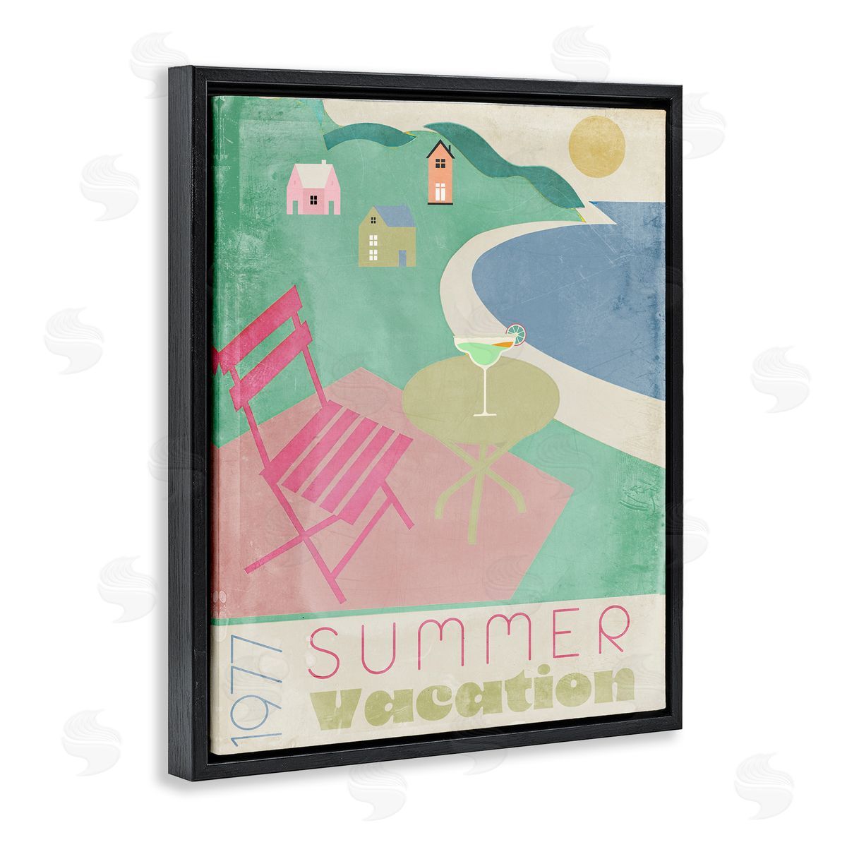 Annabelle Hall Retro Summer Vacation Canvas Wall Art Print