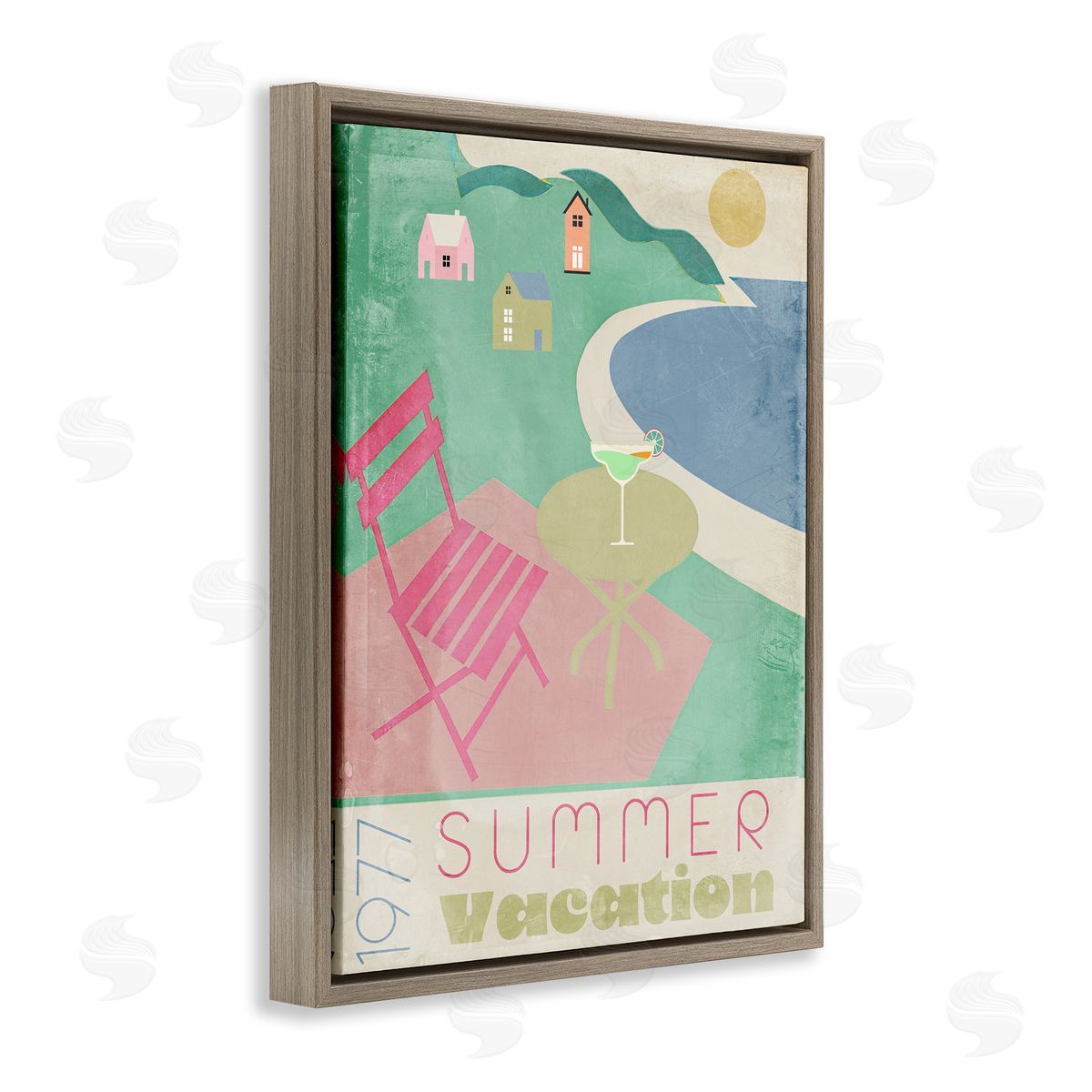 Annabelle Hall Retro Summer Vacation Canvas Wall Art Print