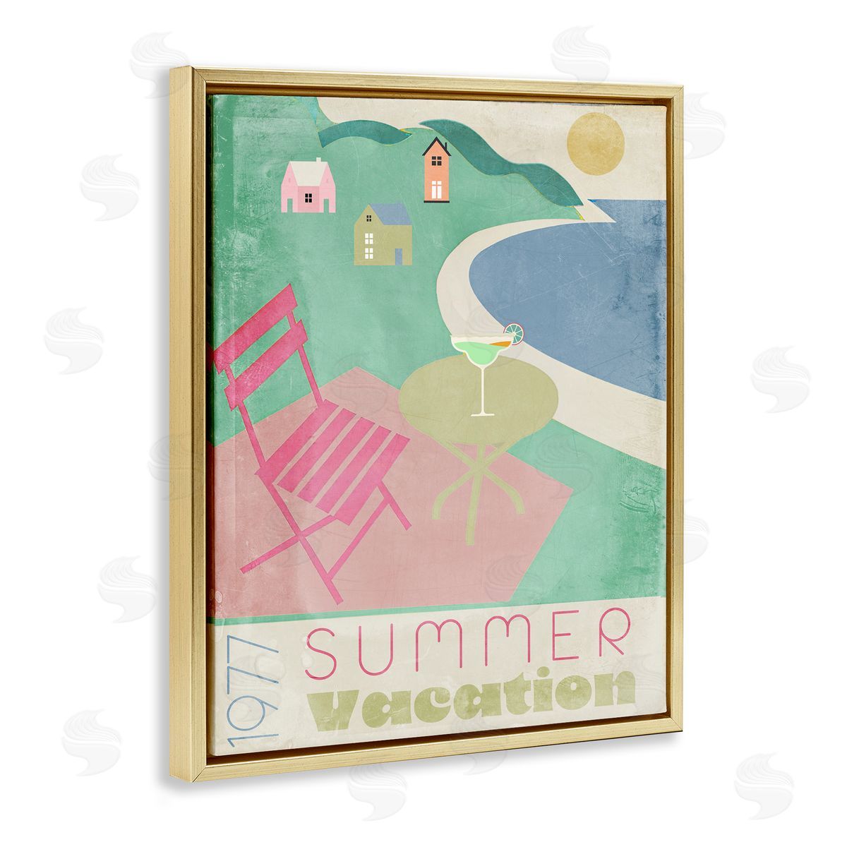 Annabelle Hall Retro Summer Vacation Canvas Wall Art Print