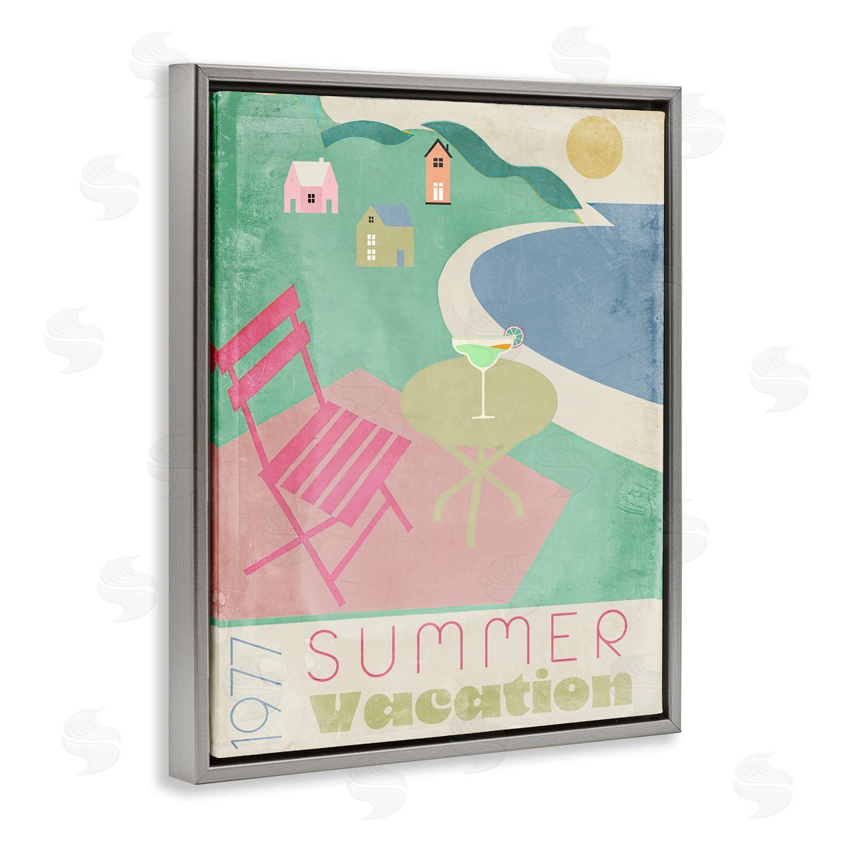 Annabelle Hall Retro Summer Vacation Canvas Wall Art Print