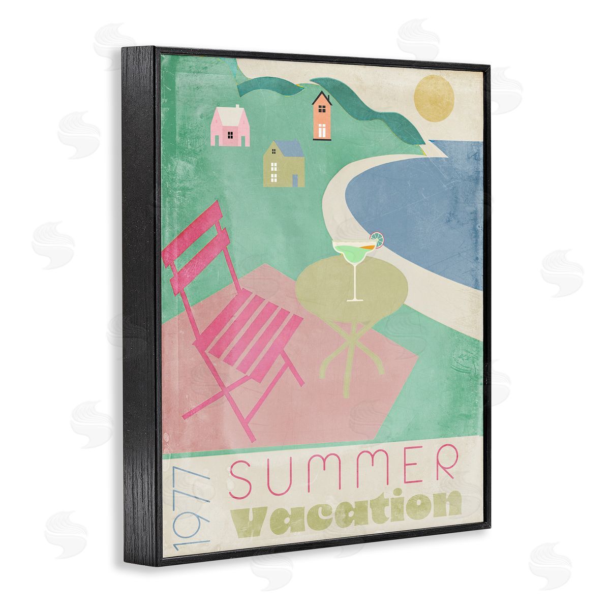 Annabelle Hall Retro Summer Vacation Canvas Wall Art Print