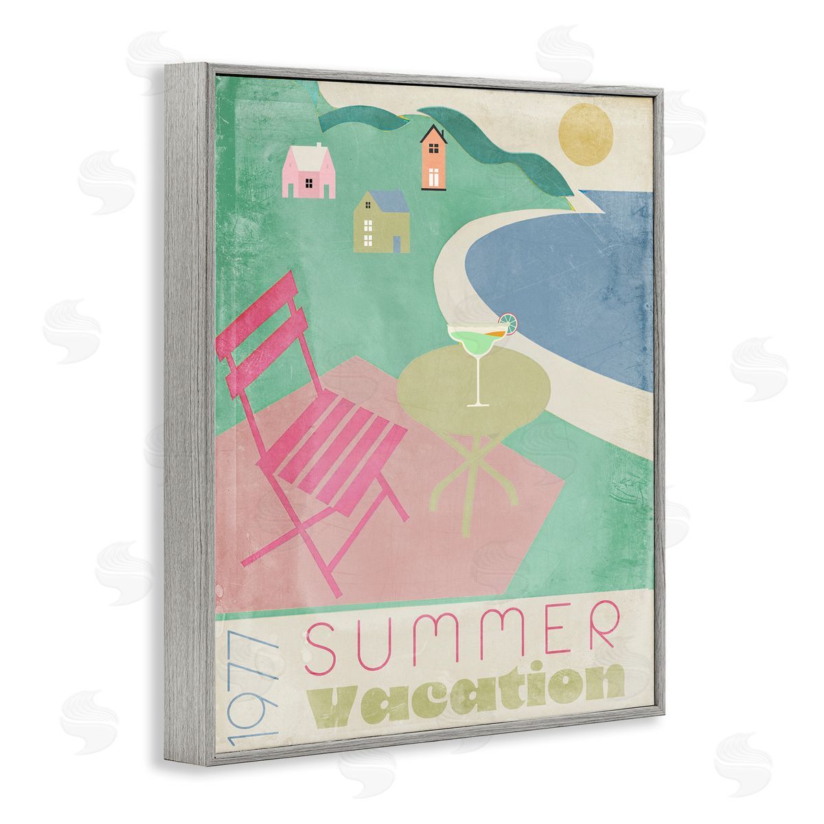 Annabelle Hall Retro Summer Vacation Canvas Wall Art Print