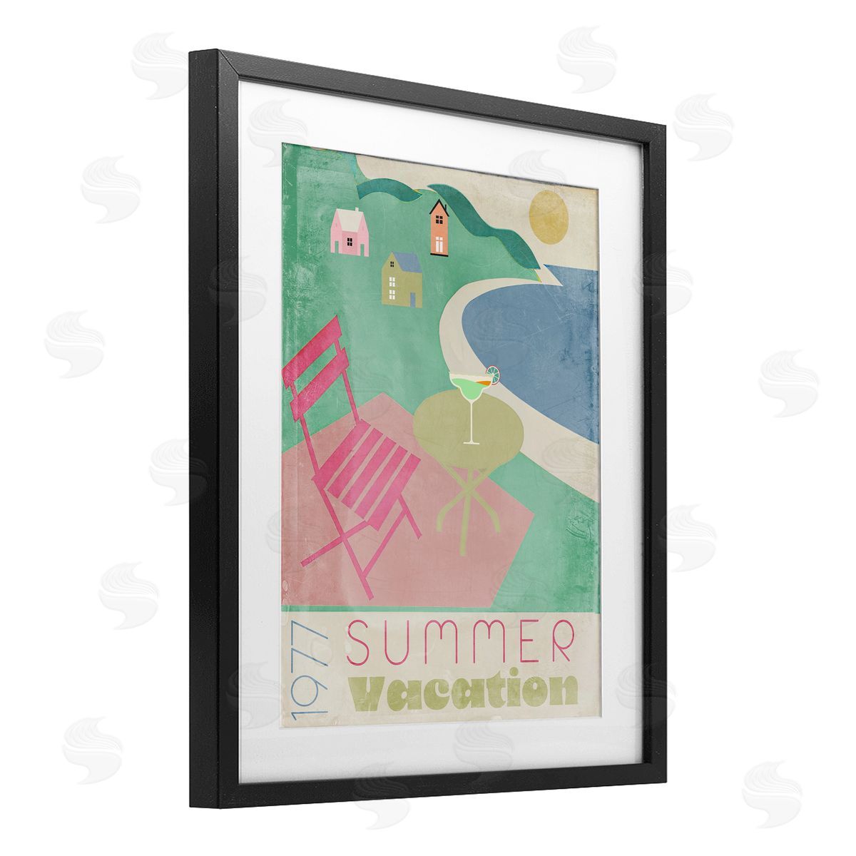 Annabelle Hall Retro Summer Vacation Canvas Wall Art Print