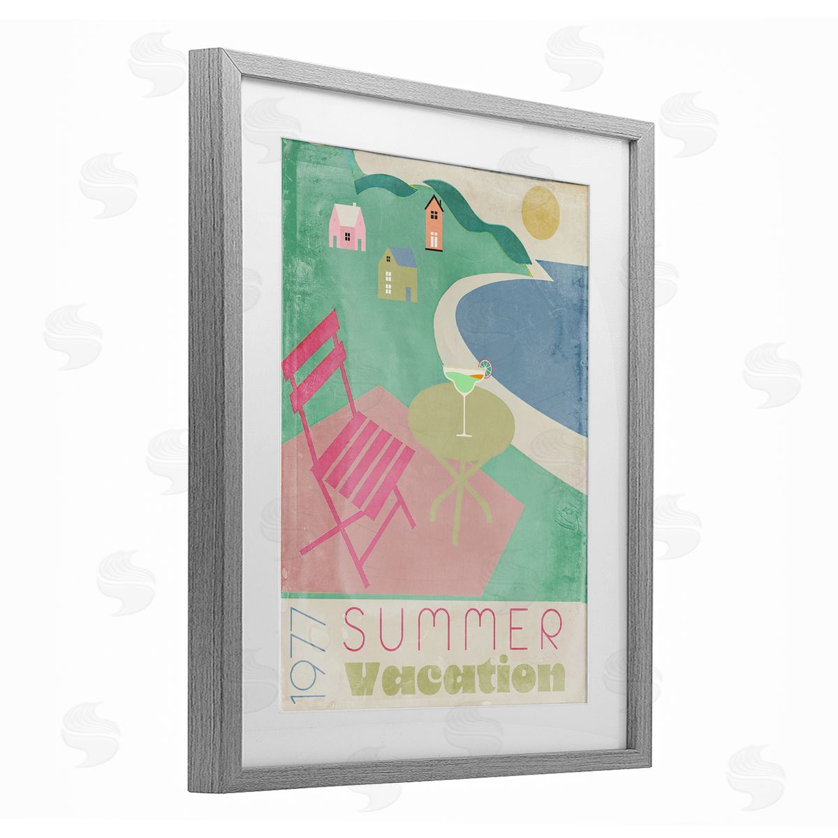Annabelle Hall Retro Summer Vacation Canvas Wall Art Print