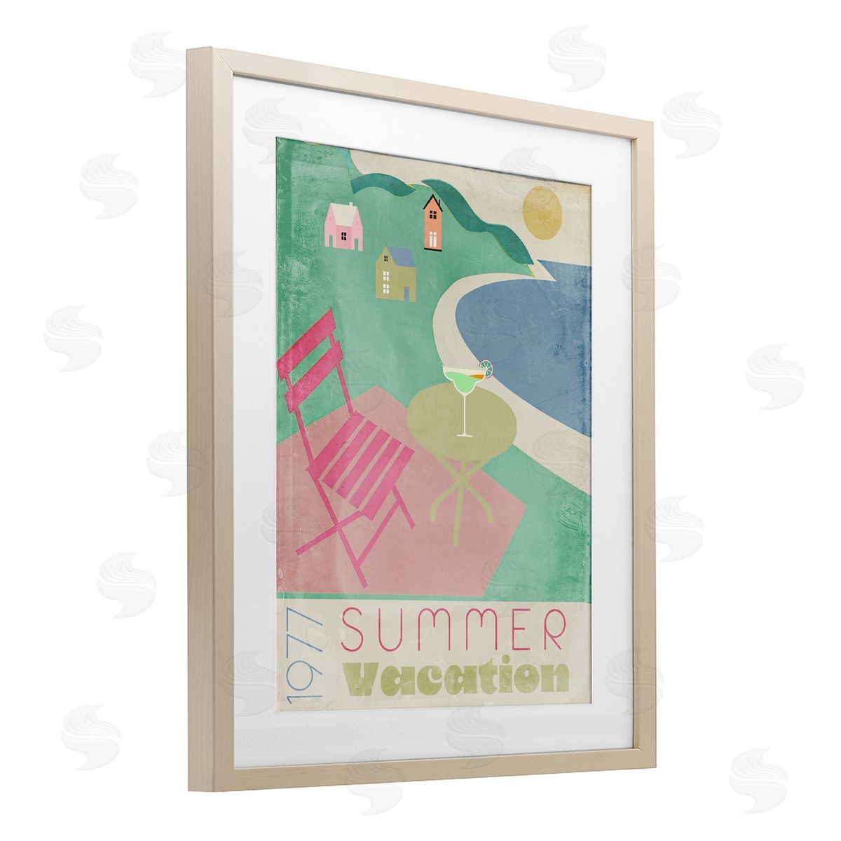 Annabelle Hall Retro Summer Vacation Canvas Wall Art Print