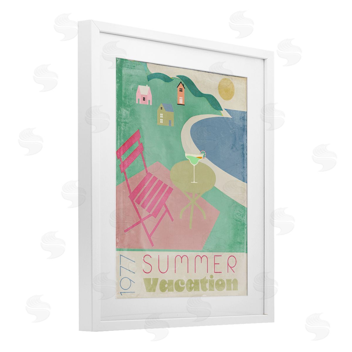 Annabelle Hall Retro Summer Vacation Canvas Wall Art Print