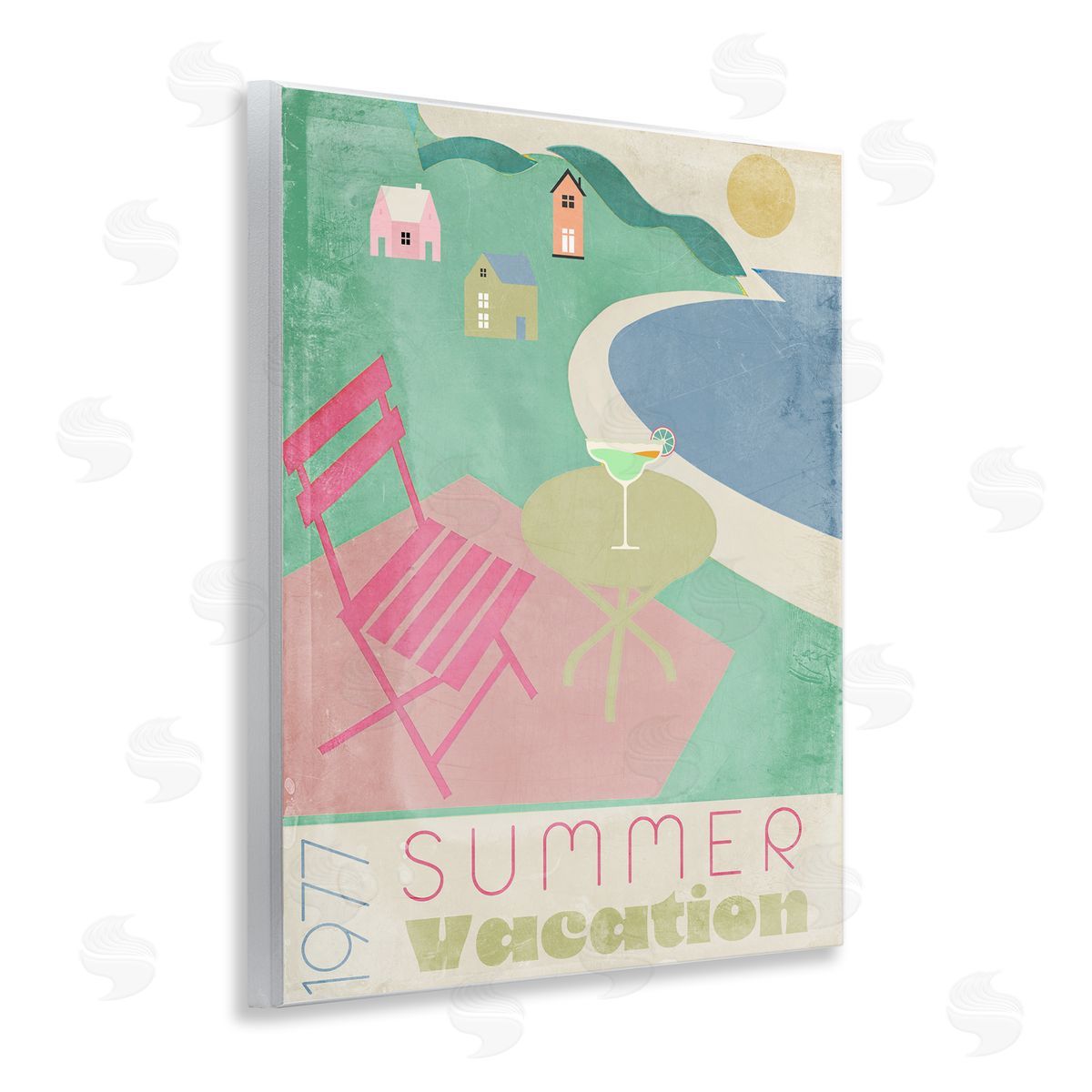 Annabelle Hall Retro Summer Vacation Canvas Wall Art Print
