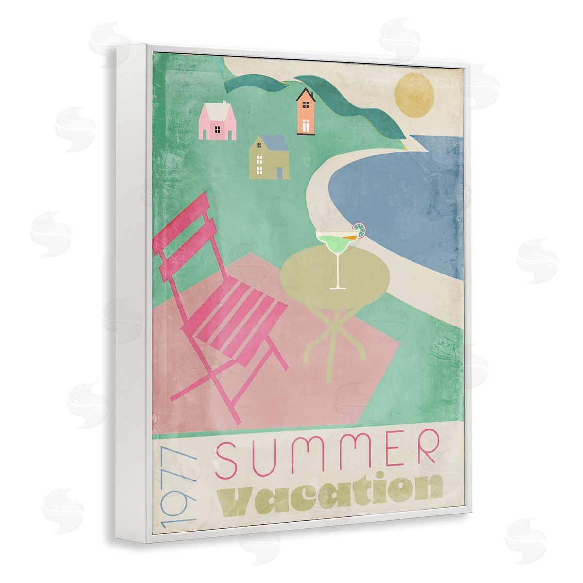 Annabelle Hall Retro Summer Vacation Canvas Wall Art Print