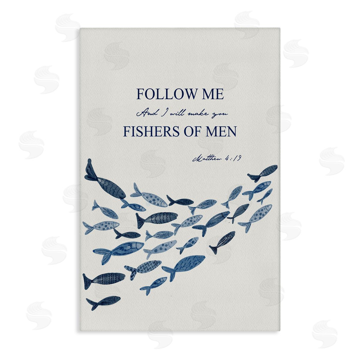 Yen Follow Me Fishers Of Men Canvas Wall Art Print