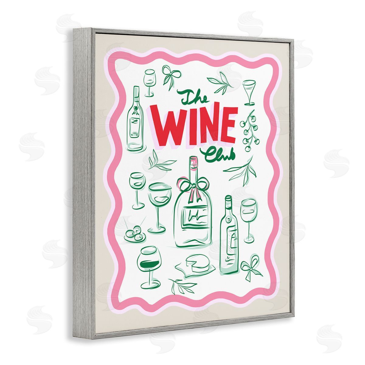 Dominique Vari Wine Club Minimal Glam Canvas Wall Art Print