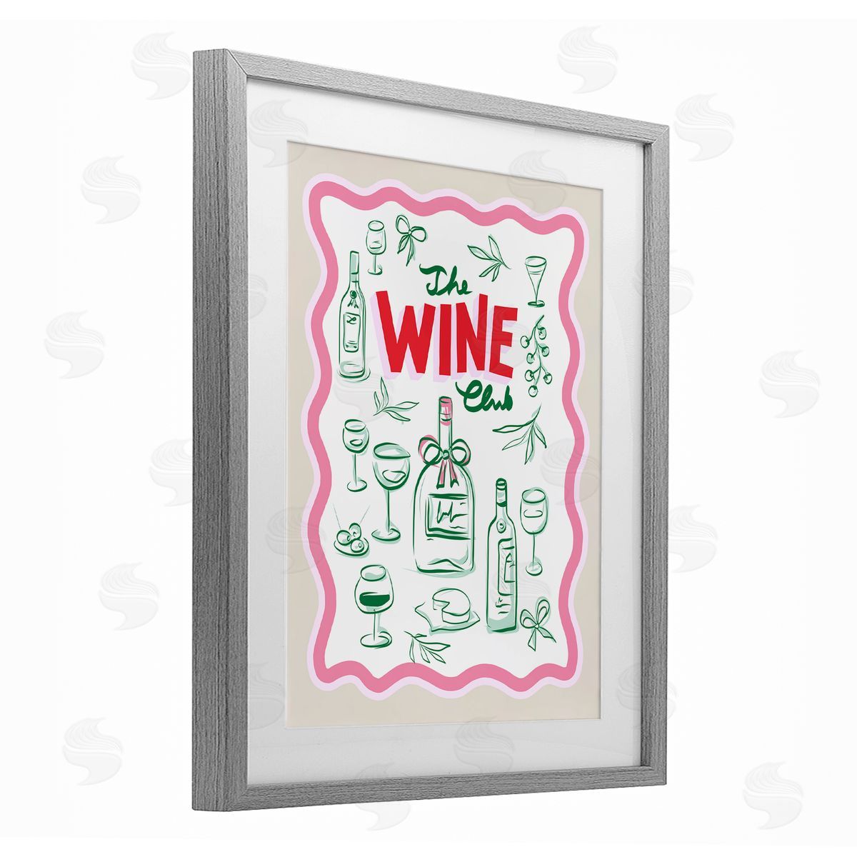 Dominique Vari Wine Club Minimal Glam Canvas Wall Art Print
