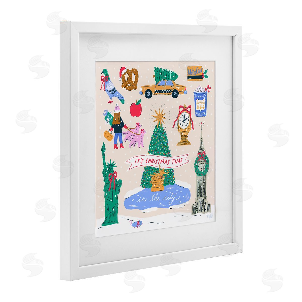 Krissy Mast Christmas In New York City Canvas Wall Art Print