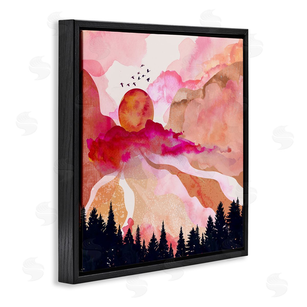 Mia Charro Dawn In The River Canvas Wall Art Print