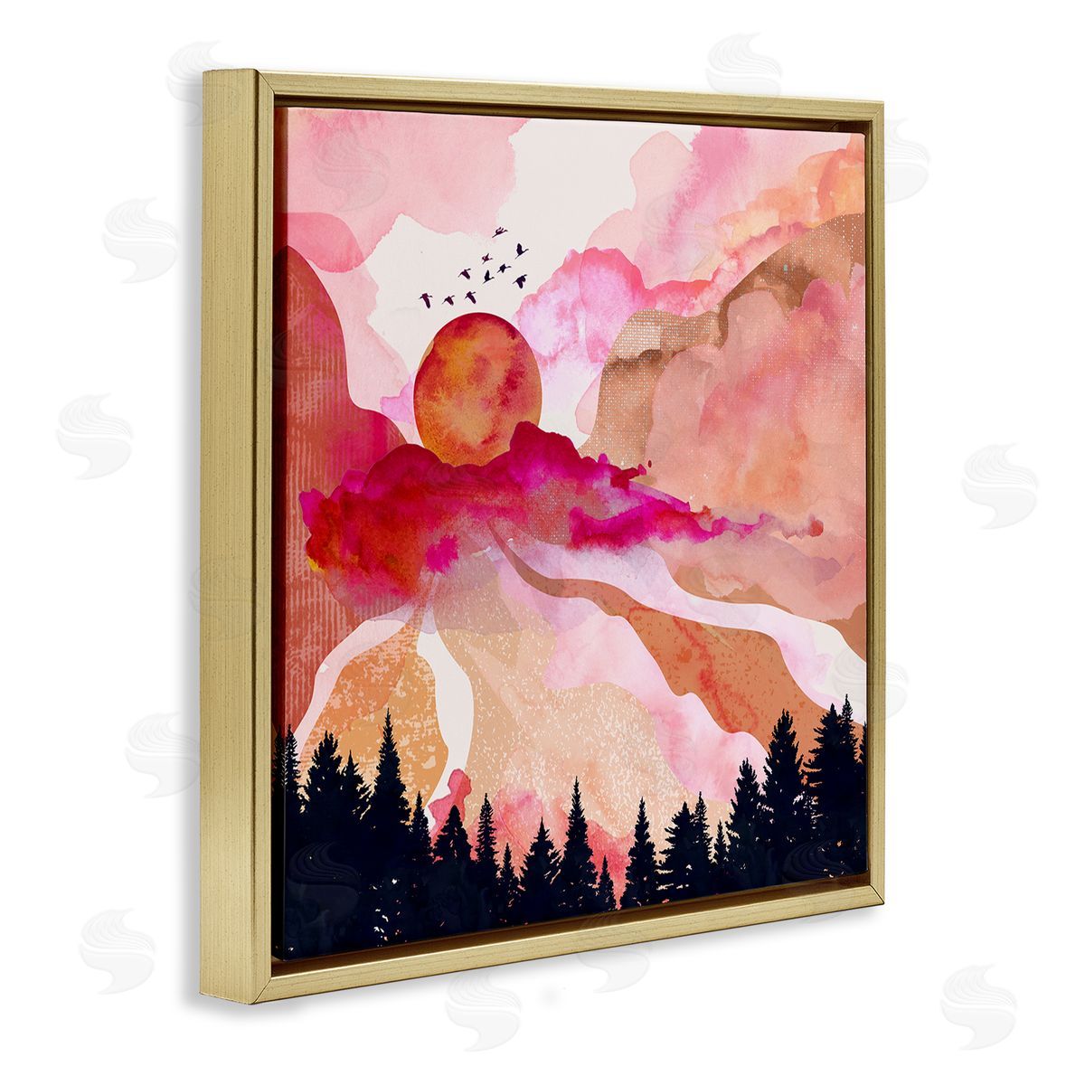 Mia Charro Dawn In The River Canvas Wall Art Print