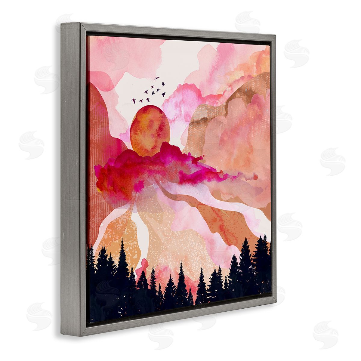 Mia Charro Dawn In The River Canvas Wall Art Print