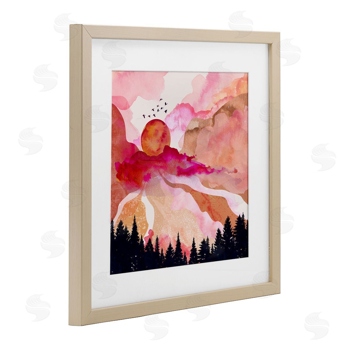 Mia Charro Dawn In The River Canvas Wall Art Print