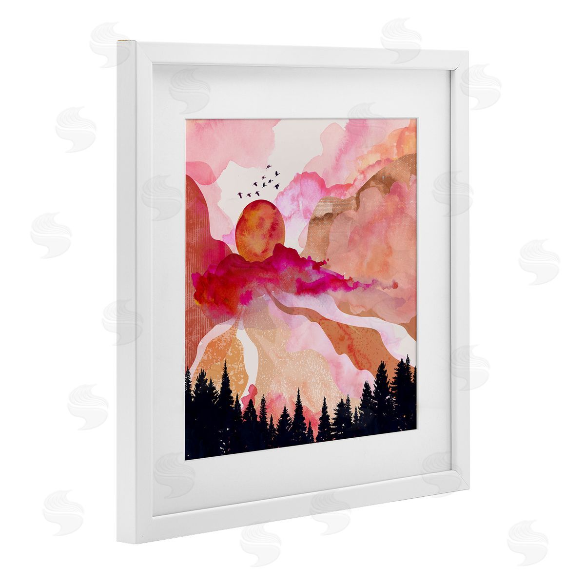 Mia Charro Dawn In The River Canvas Wall Art Print