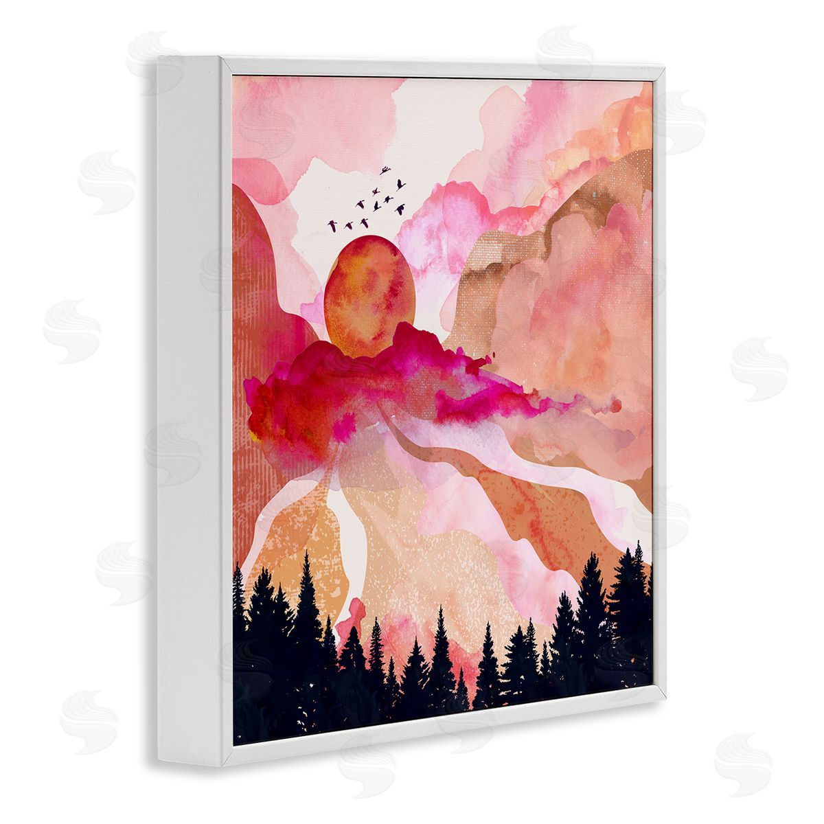 Mia Charro Dawn In The River Canvas Wall Art Print
