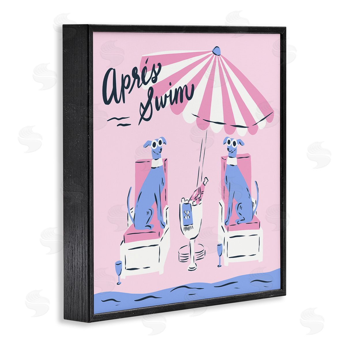 Krissy Mast Apres Swim Greyhounds Canvas Wall Art Print
