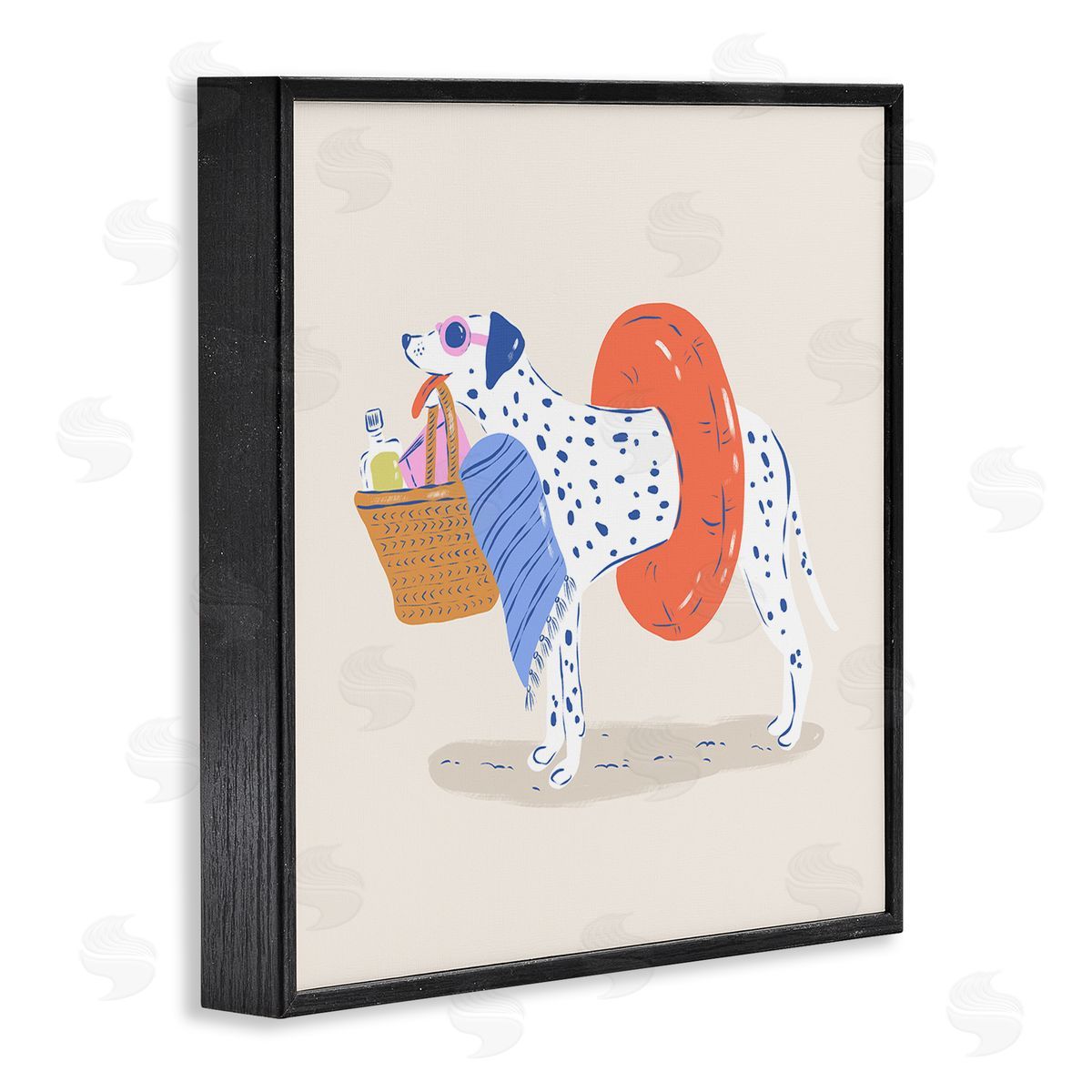 Krissy Mast Beach Bag Floatie Dalmatian Canvas Wall Art Print