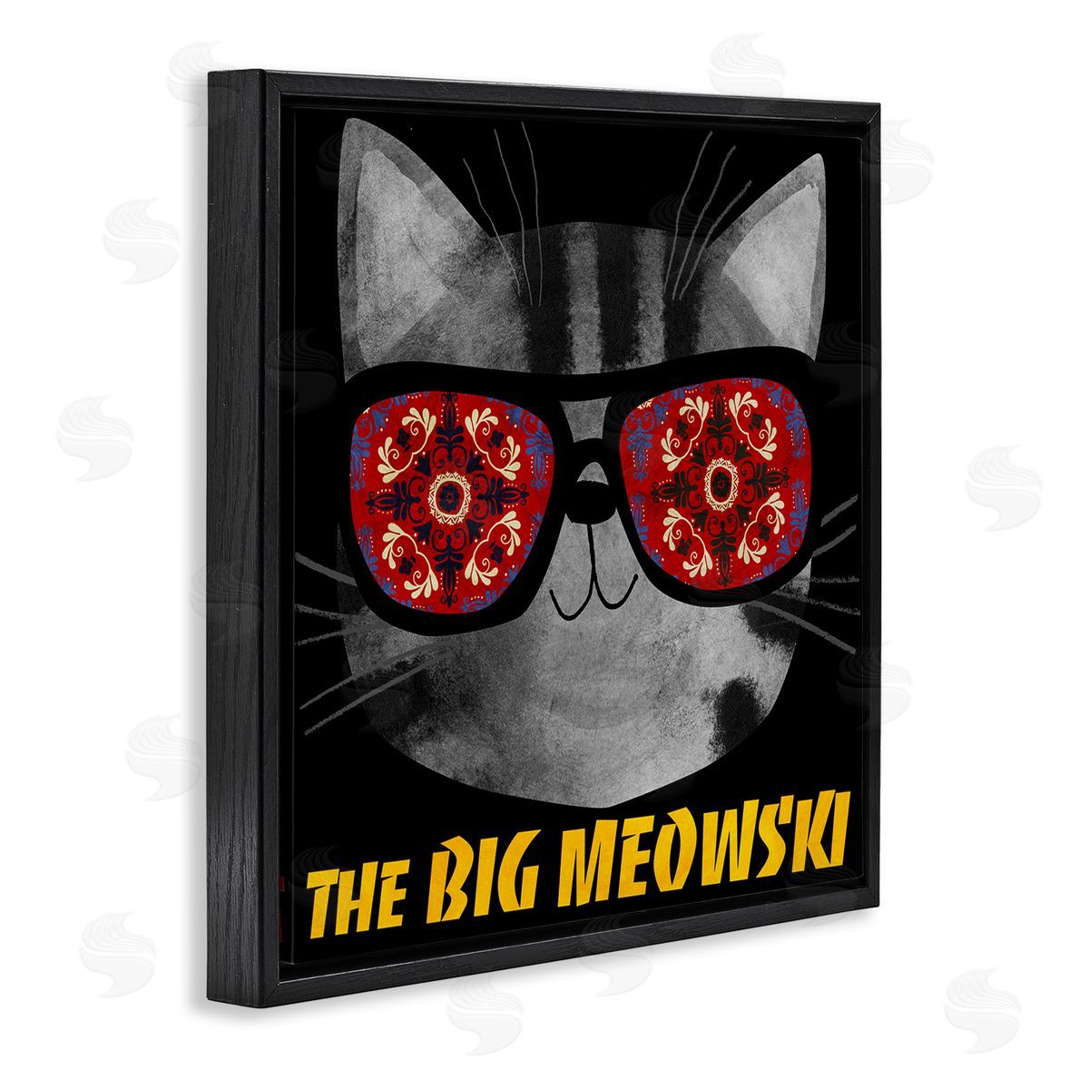 Planet Cat by Angie Rozelaar Big Meowski Movie Parody Canvas Wall Art Print