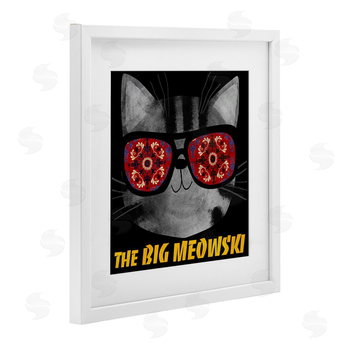 Planet Cat by Angie Rozelaar Big Meowski Movie Parody Canvas Wall Art Print