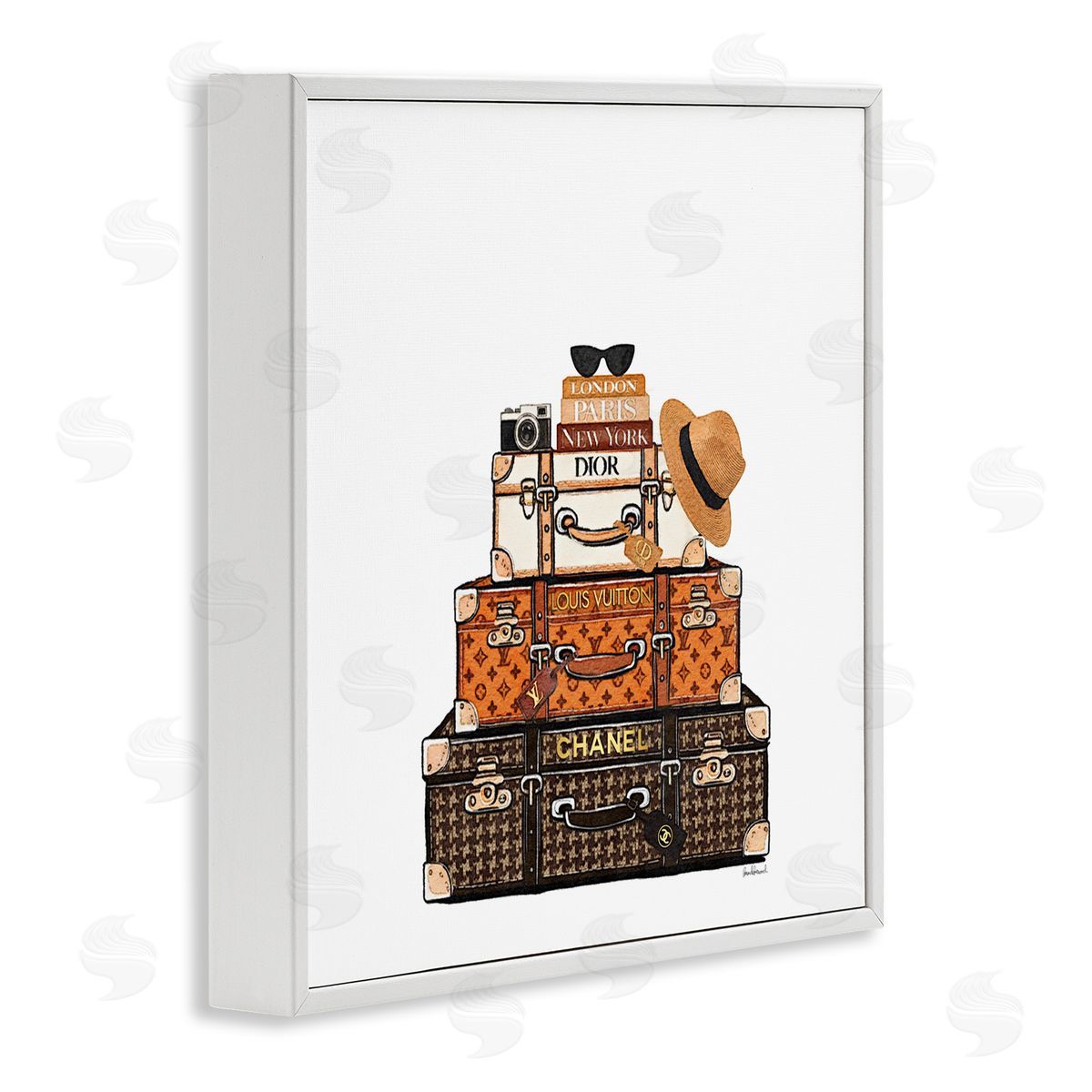 Amanda Greenwood Luxury Travel Luggages Canvas Wall Art Print