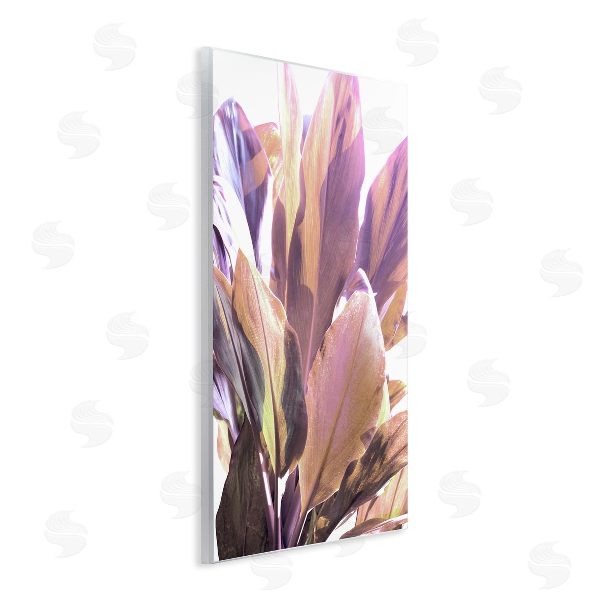 Gemma Bardot Tropical Lit Leaves Canvas Wall Art Print