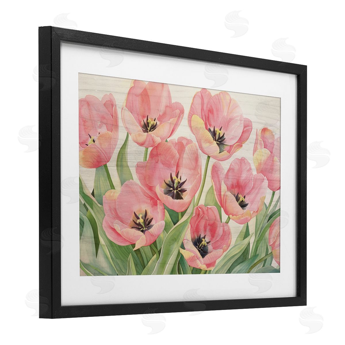 Maya Blooms Shabby Chic Poppy Garden Canvas Wall Art Print