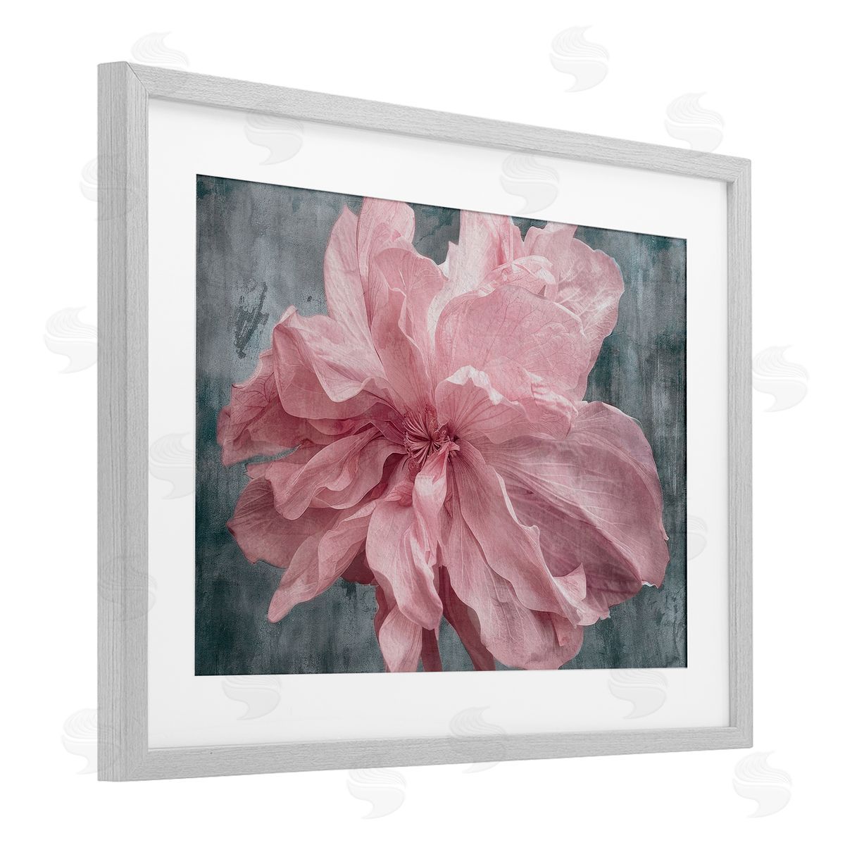 Shirley G. Flower with Wavy Petals Canvas Wall Art Print