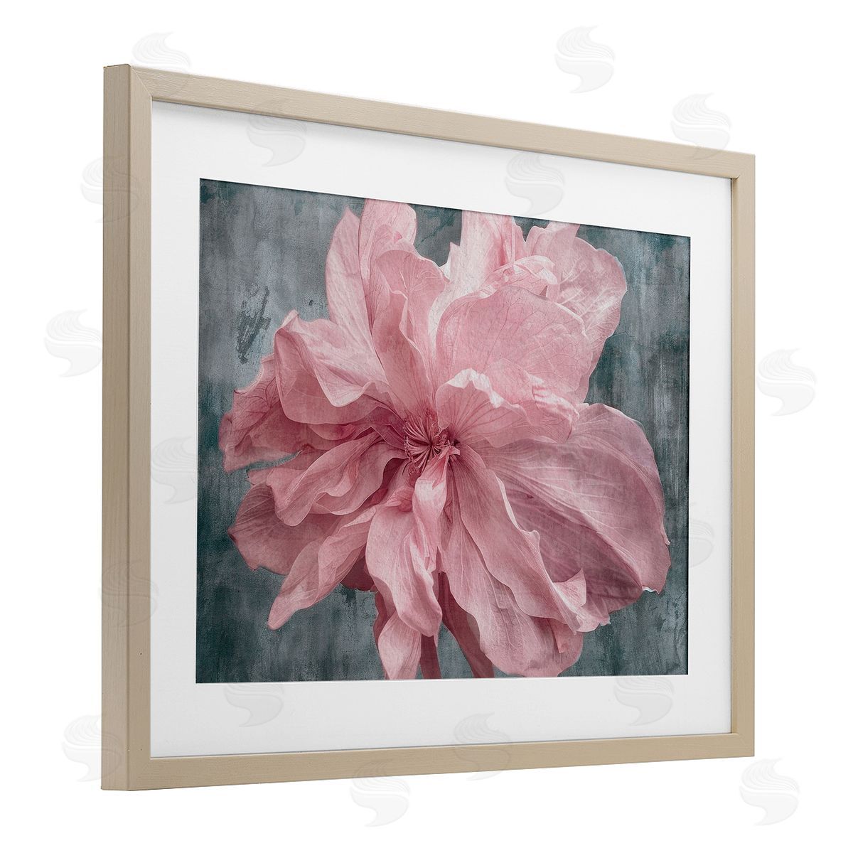 Shirley G. Flower with Wavy Petals Canvas Wall Art Print
