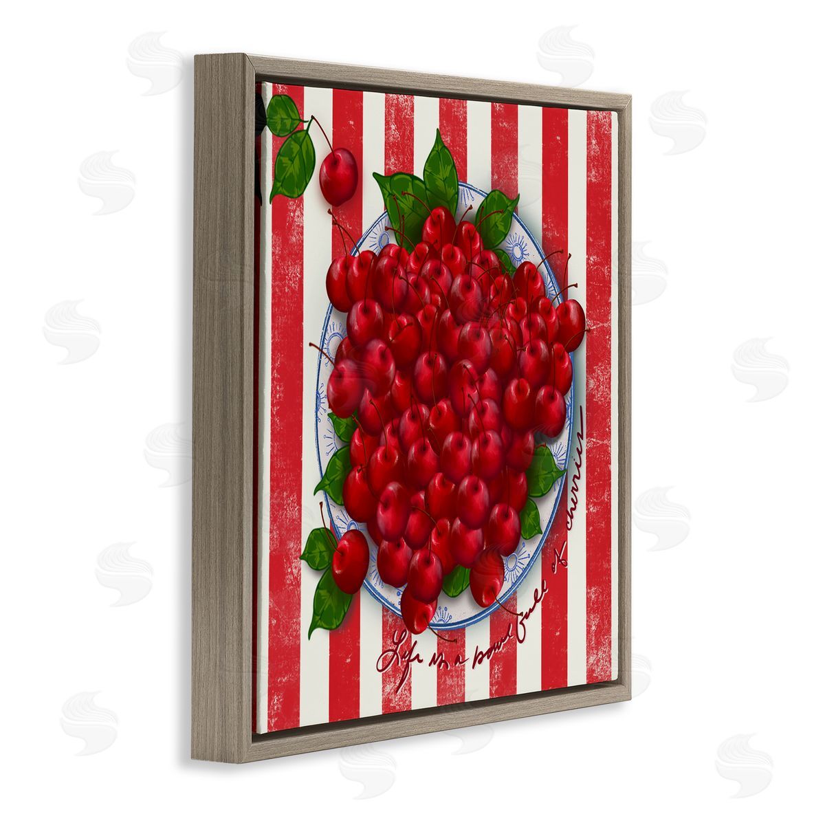 Lori Mosley Life Is Bowl Of Cherries Canvas Wall Art Print