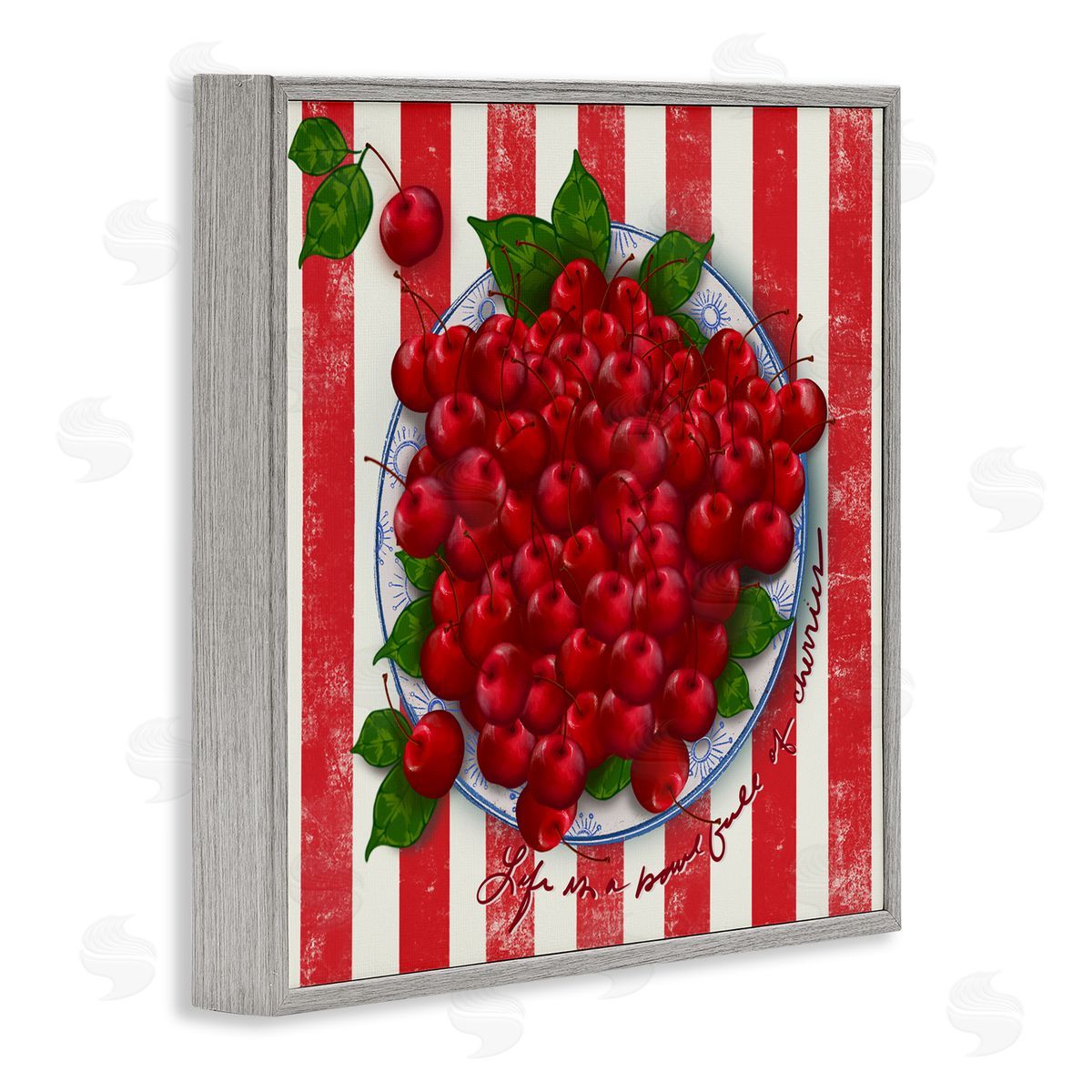 Lori Mosley Life Is Bowl Of Cherries Canvas Wall Art Print