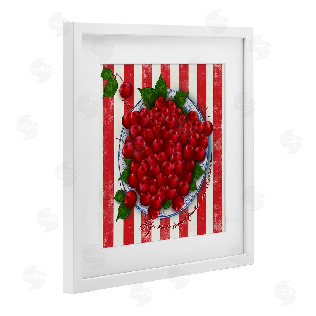 Lori Mosley Life Is Bowl Of Cherries Canvas Wall Art Print