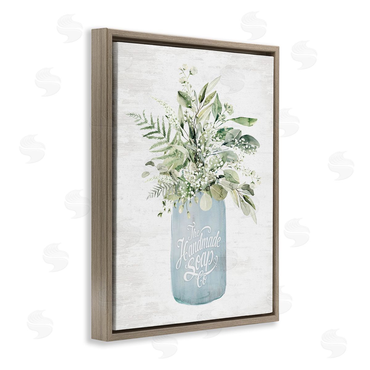 Lettered and Lined Antique Handmade Bath Soap Canvas Wall Art Print