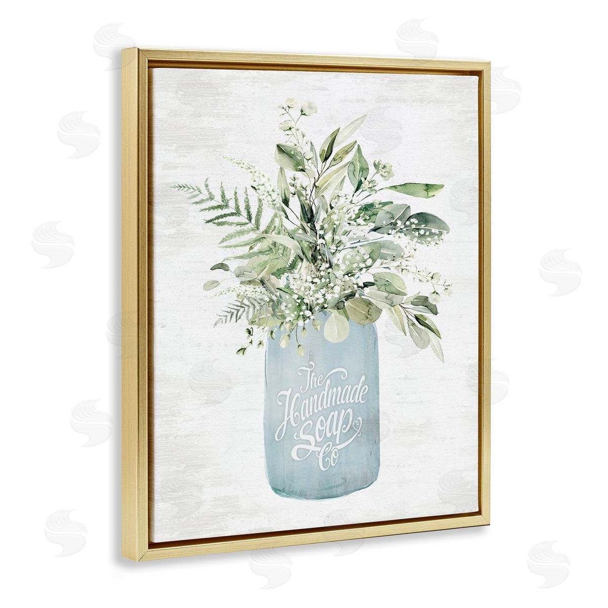 Lettered and Lined Antique Handmade Bath Soap Canvas Wall Art Print