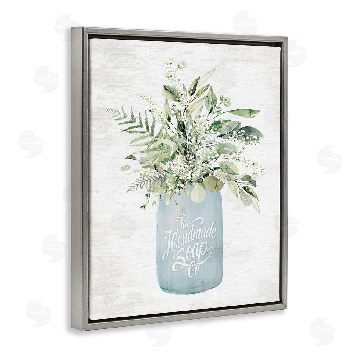 Lettered and Lined Antique Handmade Bath Soap Canvas Wall Art Print