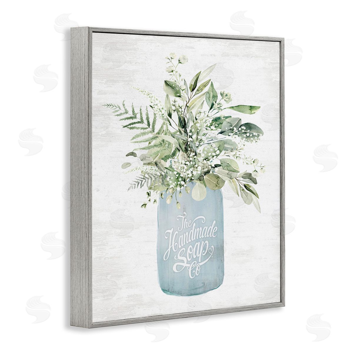 Lettered and Lined Antique Handmade Bath Soap Canvas Wall Art Print