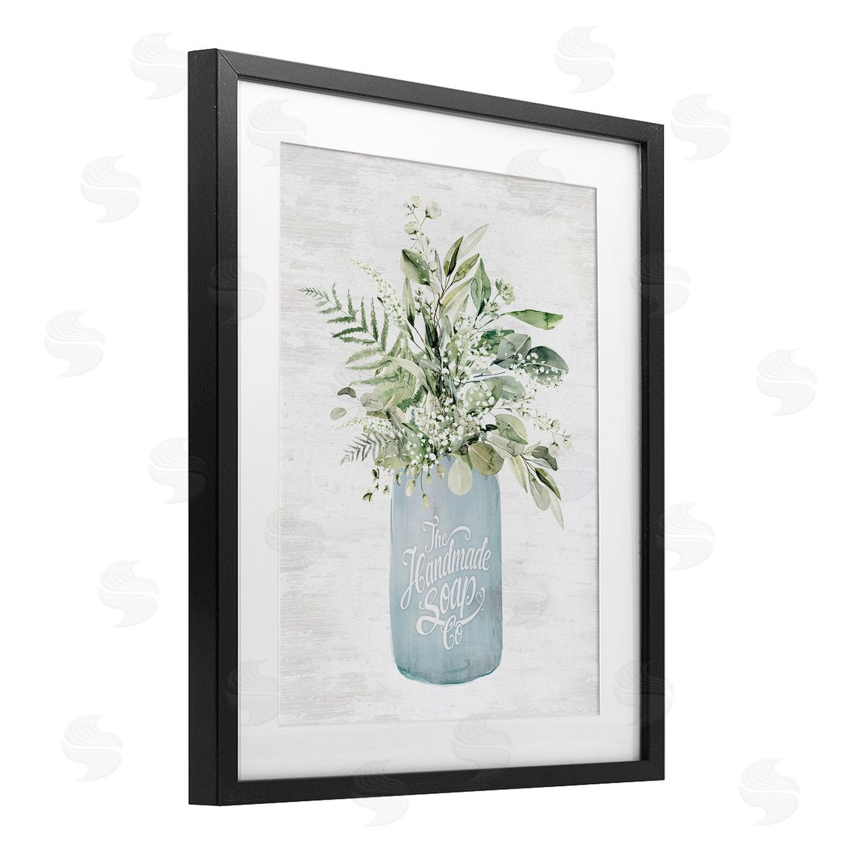 Lettered and Lined Antique Handmade Bath Soap Canvas Wall Art Print