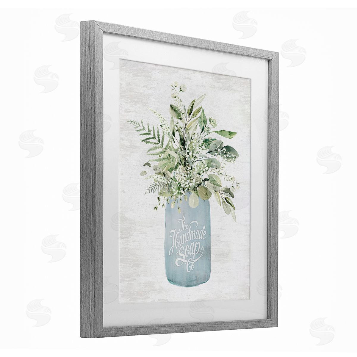 Lettered and Lined Antique Handmade Bath Soap Canvas Wall Art Print